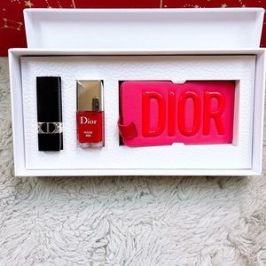 Dior lipstick and nail polish set